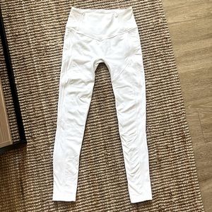 White Lululemon leggings!
